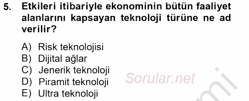 Elektronik Ticaret 2012 - 2013 Ara Sınavı 5.Soru
