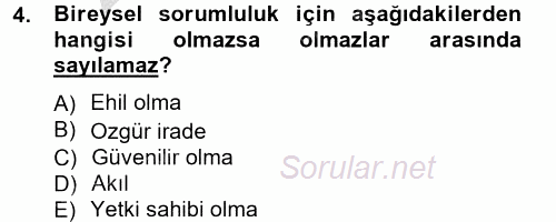 İşletmelerde Sosyal Sorumluluk Ve Etik 2012 - 2013 Ara Sınavı 4.Soru