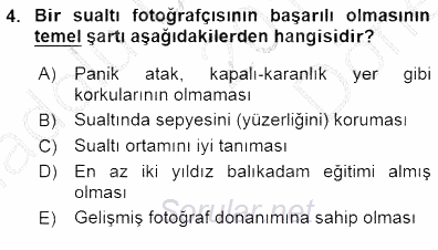 Fotoğrafın Kullanım Alanları 2015 - 2016 Dönem Sonu Sınavı 4.Soru