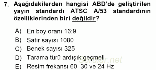 Hareketli Görüntünün Tarihi 2017 - 2018 3 Ders Sınavı 7.Soru