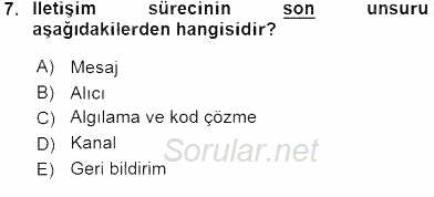 Yönetim ve Organizasyon 2 2015 - 2016 Ara Sınavı 7.Soru