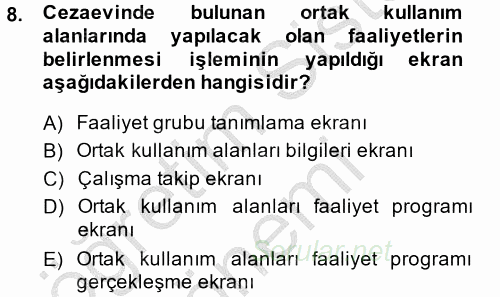 Ulusal Yargı Ağı Projesi 2 2014 - 2015 Ara Sınavı 8.Soru