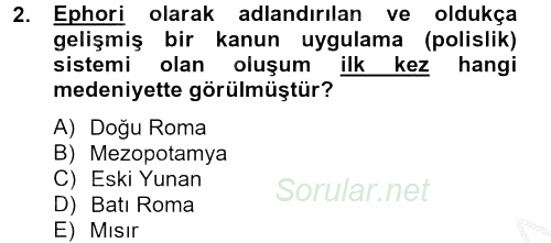 Özel Güvenlik Meslek Etiği 2012 - 2013 Dönem Sonu Sınavı 2.Soru