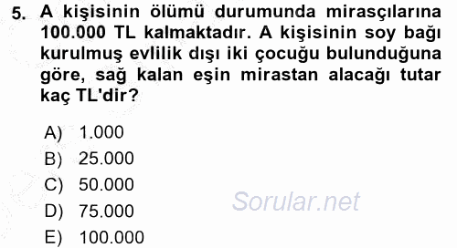 Özel Vergi Hukuku 2 2016 - 2017 3 Ders Sınavı 5.Soru