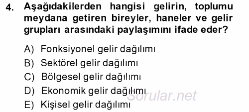 Vergi Teorisi 2014 - 2015 Dönem Sonu Sınavı 4.Soru