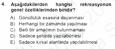 Turizm Coğrafyası 2014 - 2015 Ara Sınavı 4.Soru