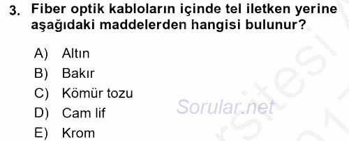 Radyo ve Televizyon Stüdyoları 2016 - 2017 3 Ders Sınavı 3.Soru