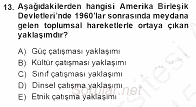 Kriminoloji 2014 - 2015 Dönem Sonu Sınavı 13.Soru