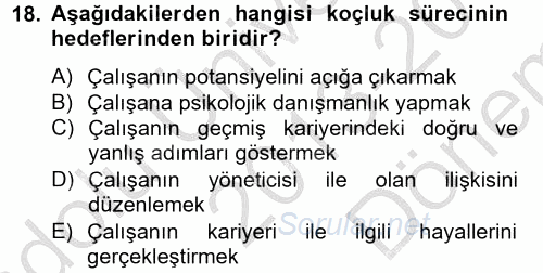 Çağrı Merkezi Yönetimi 2 2013 - 2014 Dönem Sonu Sınavı 18.Soru