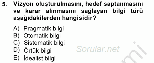 Çağrı Merkezi Yönetimi 2 2013 - 2014 Dönem Sonu Sınavı 5.Soru