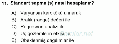 Uluslararası İlişkilerde Araştırma Yöntemleri 2017 - 2018 3 Ders Sınavı 11.Soru