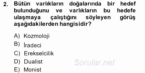 Uluslararası Hukuk 1 2014 - 2015 Tek Ders Sınavı 2.Soru