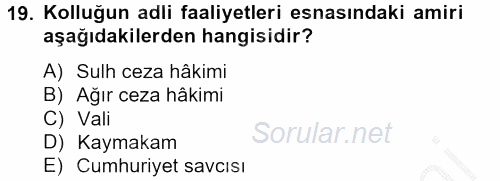 Temel İnsan Hakları Bilgisi 2 2012 - 2013 Dönem Sonu Sınavı 19.Soru