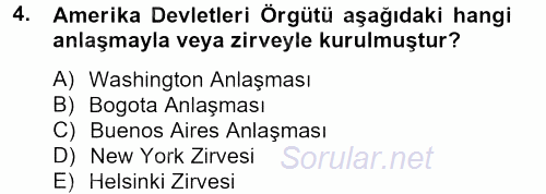 Temel İnsan Hakları Bilgisi 2 2012 - 2013 Dönem Sonu Sınavı 4.Soru