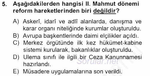 Temel İnsan Hakları Bilgisi 2 2012 - 2013 Dönem Sonu Sınavı 5.Soru