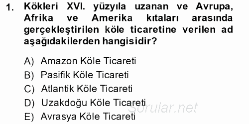 Gelişmekte Olan Ülkelerde Siyaset 2014 - 2015 Ara Sınavı 1.Soru