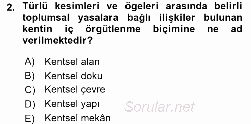 Restorasyon ve Koruma İlkeleri 2016 - 2017 Ara Sınavı 2.Soru