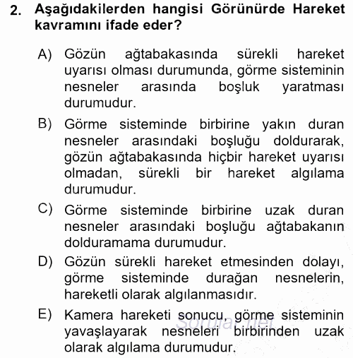 Kamera Tekniğine Giriş 2015 - 2016 Ara Sınavı 2.Soru