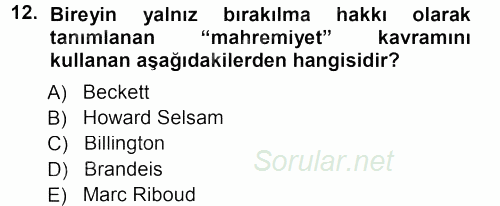 Basın Fotoğrafçılığı 2012 - 2013 Dönem Sonu Sınavı 12.Soru