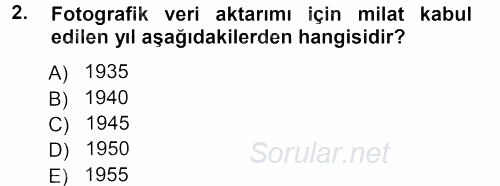 Basın Fotoğrafçılığı 2012 - 2013 Dönem Sonu Sınavı 2.Soru