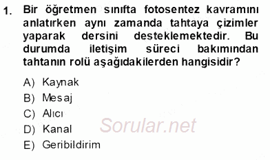 İng. Öğretmenliğinde Öğretim Teknolojileri Ve Materyal Tasarımı 1 2013 - 2014 Ara Sınavı 1.Soru