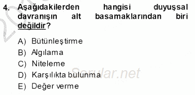 İng. Öğretmenliğinde Öğretim Teknolojileri Ve Materyal Tasarımı 1 2013 - 2014 Ara Sınavı 4.Soru