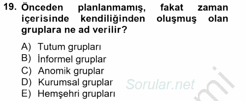 Kamu Ekonomisi 2 2012 - 2013 Ara Sınavı 19.Soru