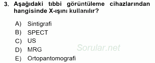 Sağlık Sosyolojisi 2017 - 2018 Dönem Sonu Sınavı 3.Soru