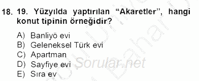 Mimarlik Tarihi 2013 - 2014 Dönem Sonu Sınavı 18.Soru