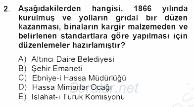 Mimarlik Tarihi 2013 - 2014 Dönem Sonu Sınavı 2.Soru