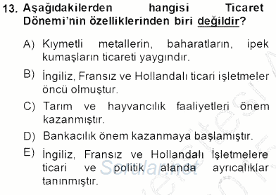 Uluslararası İşletmecilik 2014 - 2015 Ara Sınavı 13.Soru