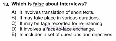 Yabancı Dil Öğretiminde Ölçme Ve Değerlendirme 2 2012 - 2013 Ara Sınavı 13.Soru
