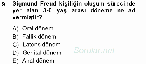 Örgütsel Davranış 2013 - 2014 Ara Sınavı 9.Soru