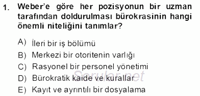 Organizasyonlarda Davranış 2013 - 2014 Dönem Sonu Sınavı 1.Soru