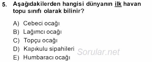 Osmanlı Merkez ve Taşra Teşkilatı 2013 - 2014 Dönem Sonu Sınavı 5.Soru
