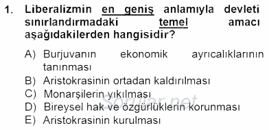 Siyaset Felsefesi 2 2014 - 2015 Ara Sınavı 1.Soru