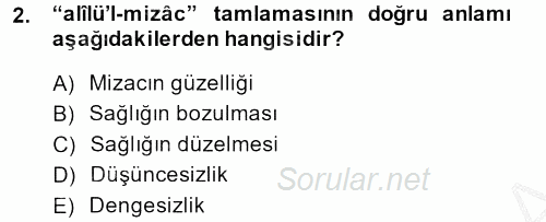 Osmanlı Türkçesi Metinleri 2 2013 - 2014 Ara Sınavı 2.Soru