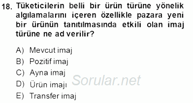 Sözlü ve Sözsüz İletişim 2014 - 2015 Dönem Sonu Sınavı 18.Soru