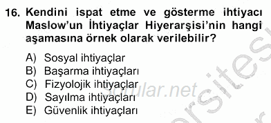 Pazarlama İlkeleri 2012 - 2013 Ara Sınavı 16.Soru