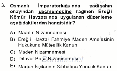 İş Sağlığı ve Güvenliği 2013 - 2014 Ara Sınavı 3.Soru