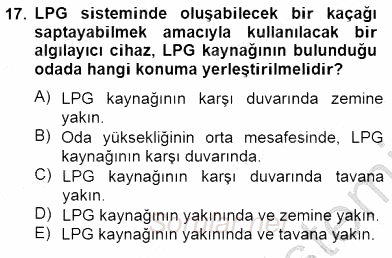 Geleneksel Enerji Kaynakları 2013 - 2014 Dönem Sonu Sınavı 17.Soru