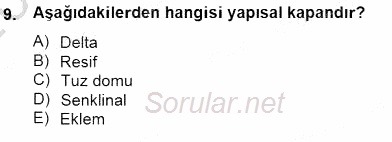 Geleneksel Enerji Kaynakları 2013 - 2014 Dönem Sonu Sınavı 9.Soru