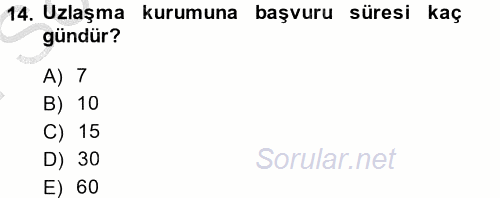 Vergi Hukuku 2014 - 2015 Dönem Sonu Sınavı 14.Soru