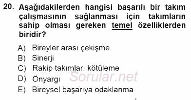 Çağrı Merkezinde Hizmet 2014 - 2015 Ara Sınavı 20.Soru