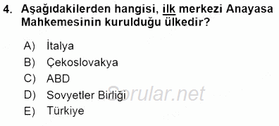 Hukukun Temel Kavramları 1 2015 - 2016 Dönem Sonu Sınavı 4.Soru