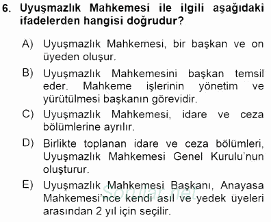 Hukukun Temel Kavramları 1 2015 - 2016 Dönem Sonu Sınavı 6.Soru