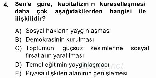 Uluslararası Kamu Maliyesi 2014 - 2015 Ara Sınavı 4.Soru