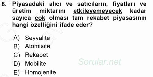 Kamu Ekonomisi 1 2015 - 2016 Ara Sınavı 8.Soru