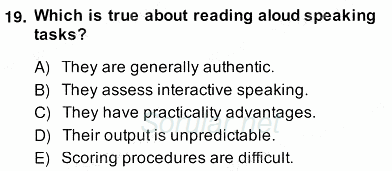 Yabancı Dil Öğretiminde Ölçme Ve Değerlendirme 2 2013 - 2014 Ara Sınavı 19.Soru