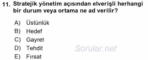 Halkla İlişkiler 2016 - 2017 Ara Sınavı 11.Soru